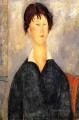 portrait of a woman with a white collar 1919 Amedeo Modigliani
